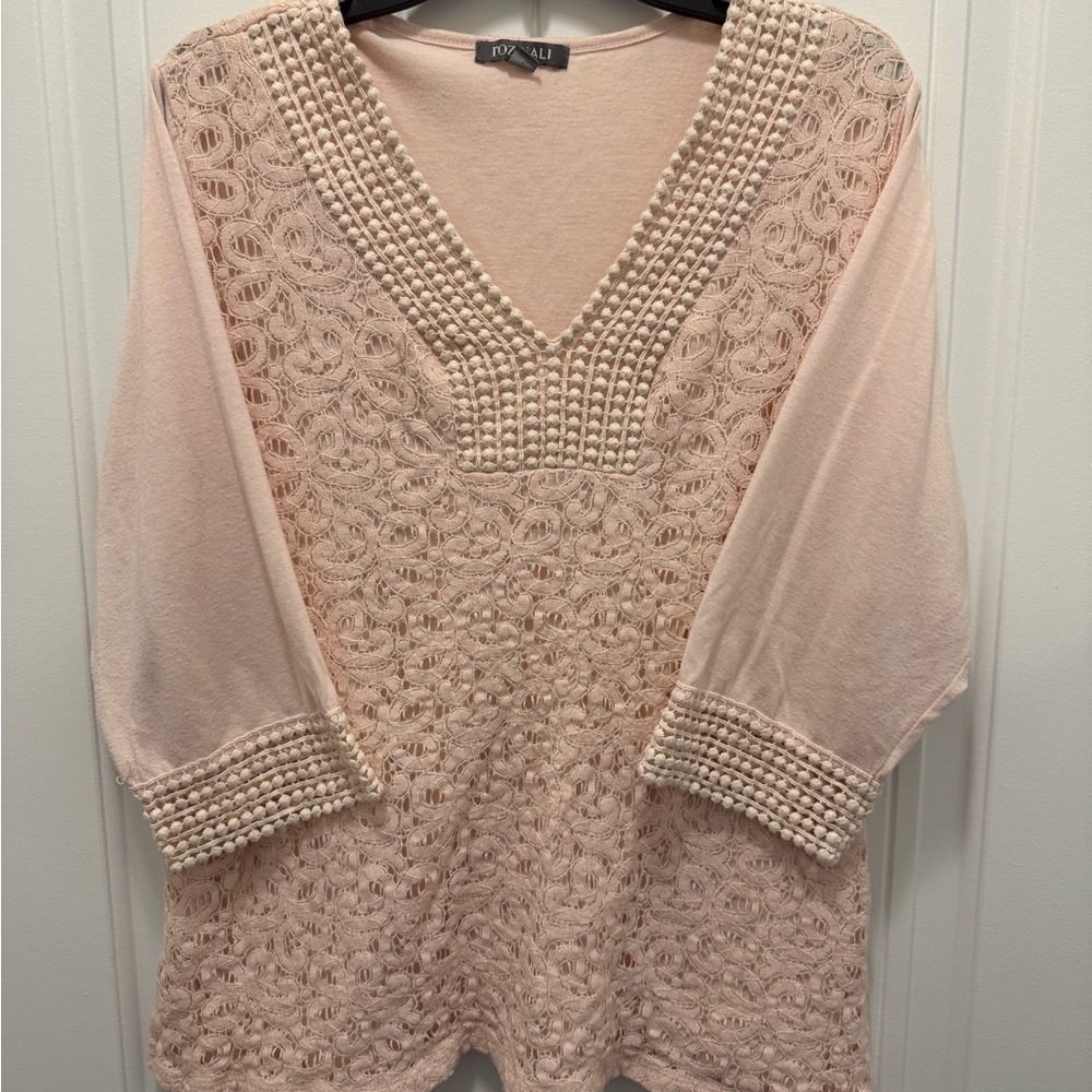 Roz & Ali Blush Crochet Tunic